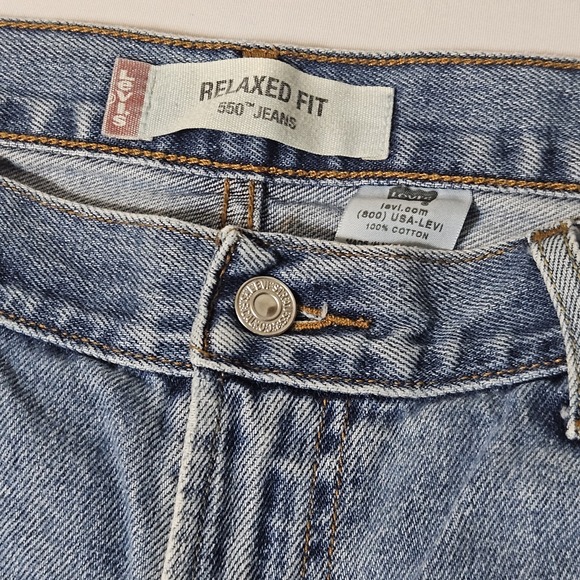 Levi's Vintage 550 Relaxed Denim Jeans Men's Y2K   Actual 36x29 - Picture 3 of 8